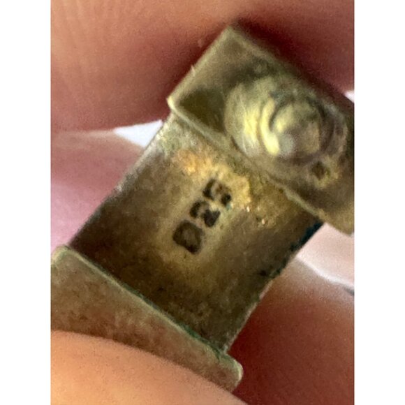 Sterling Silver C-Shaped Hoop Earrings 4,81g - Picture 4 of 4